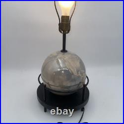 Rare 1951 Aladdin Alacite World Globe Glass G348 Electric Lamp Vintage 21 Tall