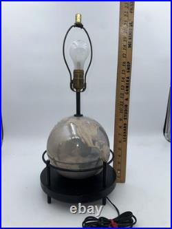 Rare 1951 Aladdin Alacite World Globe Glass G348 Electric Lamp Vintage 21 Tall