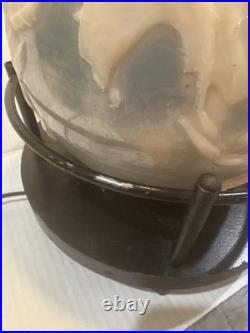 Rare 1951 Aladdin Alacite World Globe Glass G348 Electric Lamp Vintage 21 Tall