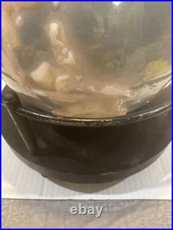 Rare 1951 Aladdin Alacite World Globe Glass G348 Electric Lamp Vintage 21 Tall