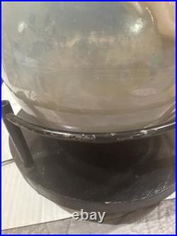 Rare 1951 Aladdin Alacite World Globe Glass G348 Electric Lamp Vintage 21 Tall