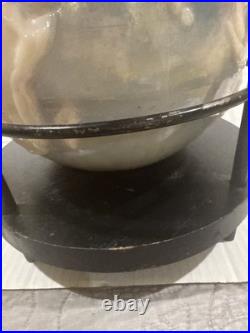 Rare 1951 Aladdin Alacite World Globe Glass G348 Electric Lamp Vintage 21 Tall