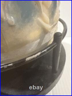 Rare 1951 Aladdin Alacite World Globe Glass G348 Electric Lamp Vintage 21 Tall