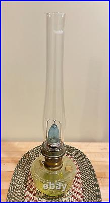 Rare 2005 Aladdin # 23 Genie lll Vaseline Glass Lamp -Multiple pieces-vintage