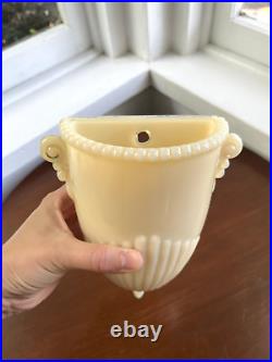 Rare Aladdin Alacite Wall Vase/Pocket 8, Glows UV Vintage 1920-49