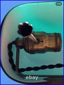 Rare Aladdin Art Deco 1918-1920 Bankers Desk Lamp- Rewired- Original Label