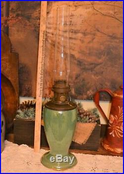 Rare Aladdin Model #12 Green Venetian Variegated Art Craft #1243 Vase Lamp 1931