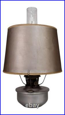 Rare Aladdin Model C Railroad Caboose Oil Lamp Original Shade Chimney Complete