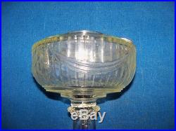 Rare B74 Tall Lincoln Drape Clear Crystal Aladdin Lamp Kerosene Oil Lamp Light