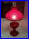 Rare Early Ruby Red Drape Aladdin Oil Lamp Nu Type Model B