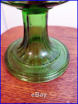 Rare Green ALADDIN Oil Lamp BEEHIVE Pattern Made 1935 to 1937 MODAL B