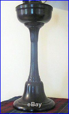 Rare Old All Original Tall Aladdin Bakelite Family Lamp c/w Old Parchment Shade