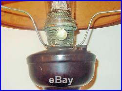 Rare Old All Original Tall Aladdin Bakelite Family Lamp c/w Old Parchment Shade