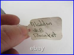 Rare Original Antique Aladdin No. 8 Cast Iron Oil Lamp Wall Bracket