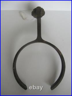 Rare Original Antique Aladdin No. 8 Cast Iron Oil Lamp Wall Bracket