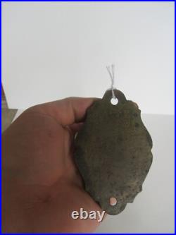 Rare Original Antique Aladdin No. 8 Cast Iron Oil Lamp Wall Bracket