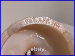 Rare Pair Antique Art Deco Aladdin Alacite Table Lamps Uranium Glass