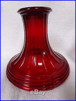 Rare Ruby red glass Aladdin oil lamp Kerosene