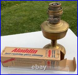 Rare Vintage Aladdin Kerosene Lamp With New Old Stock Chimney With Box