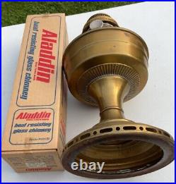 Rare Vintage Aladdin Kerosene Lamp With New Old Stock Chimney With Box