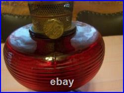 Rare Vintage Aladdin Red Beehive B3 Kerosene Oil Lamp SUPER NICE Model B Burner