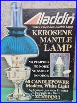 Rare Vtg Aladdin Kerosene Mantle Lamp Cardboard Advertising Store Display Stand