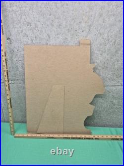 Rare Vtg Aladdin Kerosene Mantle Lamp Cardboard Advertising Store Display Stand