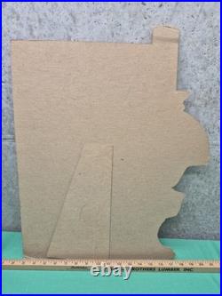 Rare Vtg Aladdin Kerosene Mantle Lamp Cardboard Advertising Store Display Stand