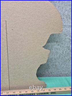 Rare Vtg Aladdin Kerosene Mantle Lamp Cardboard Advertising Store Display Stand