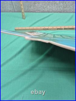 Rare Vtg Aladdin Kerosene Mantle Lamp Cardboard Advertising Store Display Stand