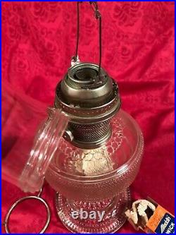 Ready to Use Vintage ALADDIN Colonial Kerosene Oil Lamp Model B Hobnail