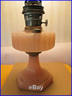 Rose Moonstone Aladdin Corinthian Oil Lamp1935-1936