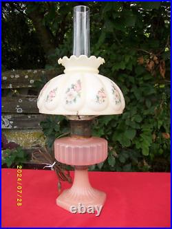 Rose Moonstone Corinthian Aladdin Lamp With Shade Electrified