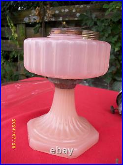 Rose Moonstone Corinthian Aladdin Lamp With Shade Electrified