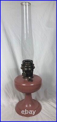 Rose Venetian Oil Lamp Model 103 with Model A Burner Circa 1932-33
