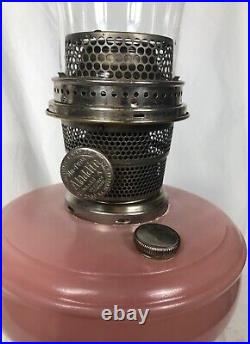 Rose Venetian Oil Lamp Model 103 with Model A Burner Circa 1932-33