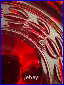 Ruby Red tall lincoln drape Aladdin lamp