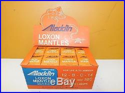 Set of 12'Aladdin Lox-On Mantles' with Box for Kerosene Lamps, Part No. R-150