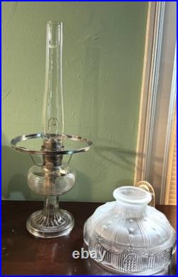 Set of 2 Ultra Rare Vintage Aladdin Model B Oil Lamps