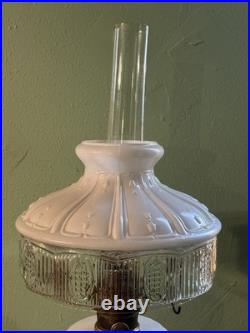 Set of 2 Ultra Rare Vintage Aladdin Model B Oil Lamps