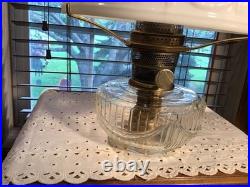 Short Mantle Or Table 18 Lincoln Drape Oil Lamp With Awesome Shade And Wick