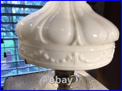 Short Mantle Or Table 18 Lincoln Drape Oil Lamp With Awesome Shade And Wick