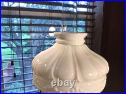 Short Mantle Or Table 18 Lincoln Drape Oil Lamp With Awesome Shade And Wick