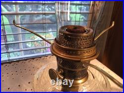 Short Mantle Or Table 18 Lincoln Drape Oil Lamp With Awesome Shade And Wick