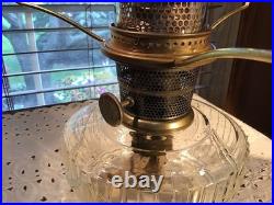 Short Mantle Or Table 18 Lincoln Drape Oil Lamp With Awesome Shade And Wick