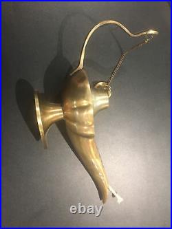 Solid Brass Collectable Large Genie Lamp With Wick Inside