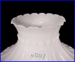 Student Lamp Shade Milk Glass Cameo 10 Fits Aladdin Kerosene Oil White New