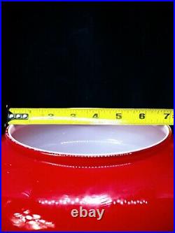 Student Oil Lamp Shade Red Cased Glass