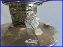 Stunning 1935-36 Silver-Plated Aladdin Orientale Kerosene Lamp, Antique