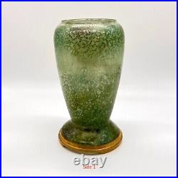 Superb Aladdin 1240 variegated Verde Vase Lamp